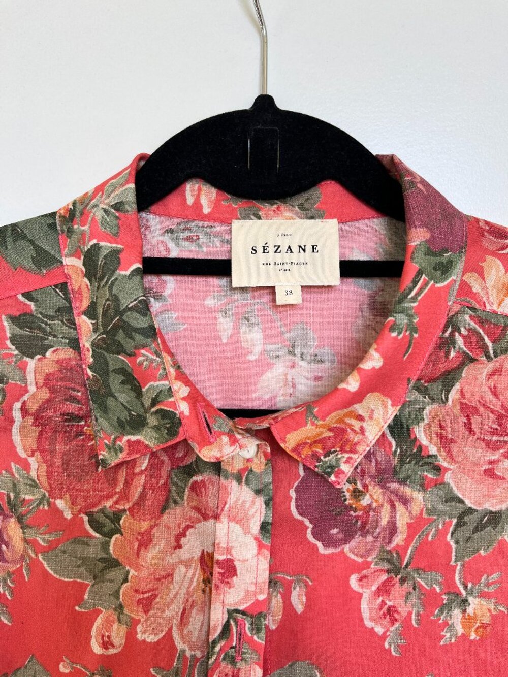 Sézane Pierro Shirt | Almeria Print | EU 38 / US 6 - Picture 3 of 4